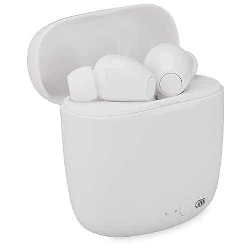 DPI DPI iLive Truly Wire-Free Bluetooth Earbuds, Sweatproof Design, Charging Case, Includes 3 Set of Ear Tips, White (IAEBT300W)