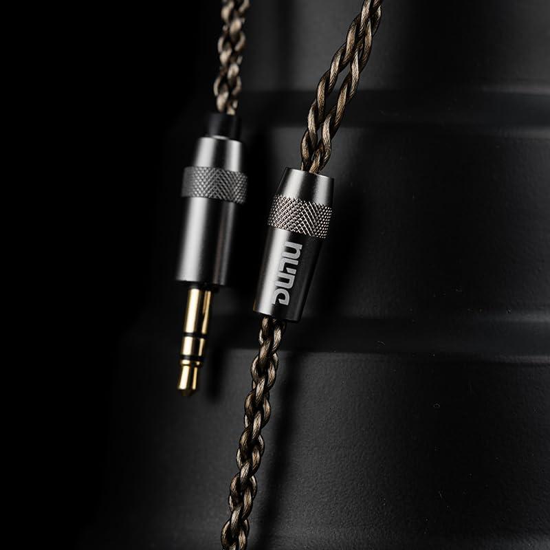 LEAUDIO LEAUDIO DUNU Alpha 3 Dynamic Driver in-Ear Headphone Hi-Res HiFi Flat Earphone 3.5mm 4.4mm Balanced 14.2mm Dynamic Wired Earbuds (Black 3.5mm), LE-ALPHA3