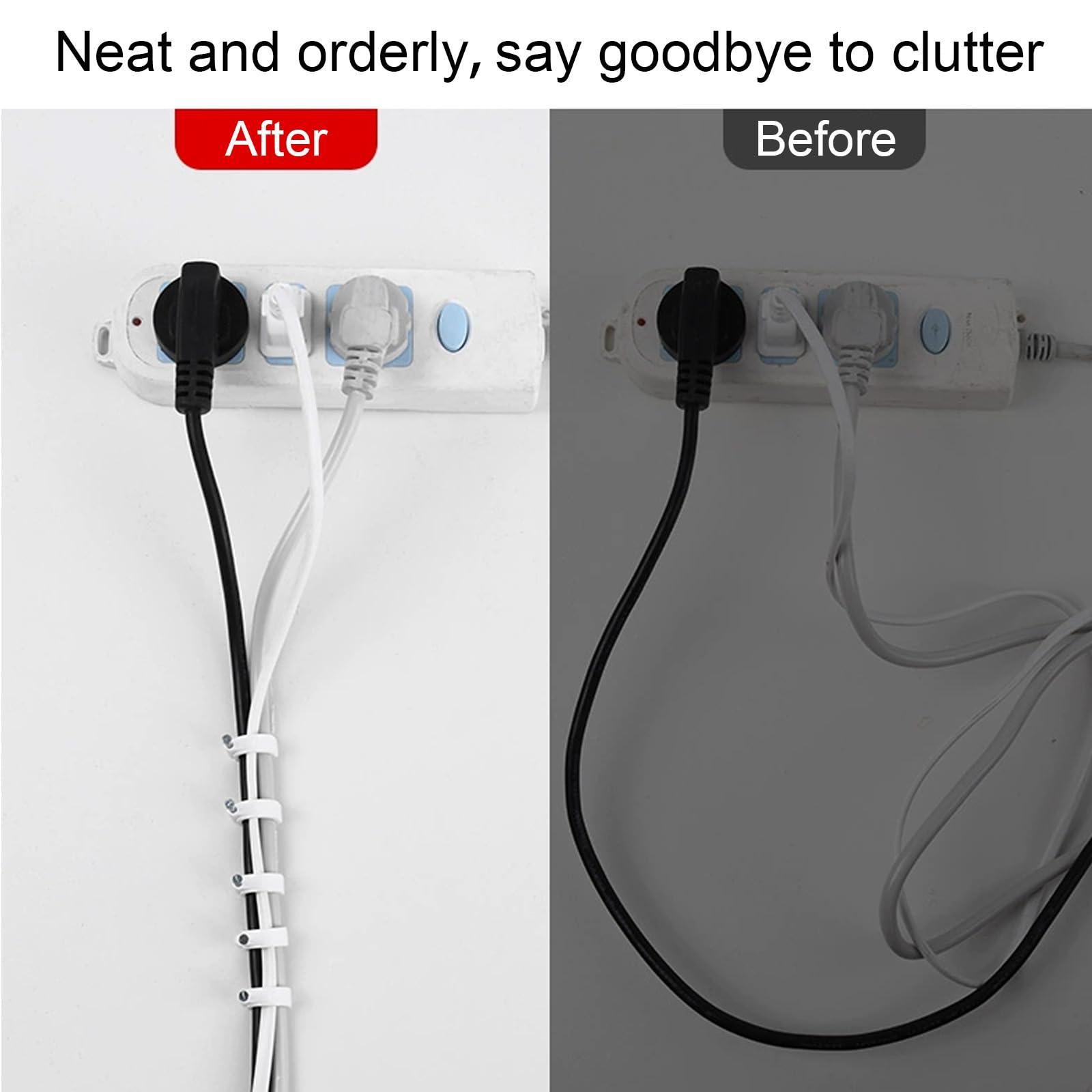 YIOVVOM Ethernet Nails Cable Clips - 200 Pieces 8mm Ethernet Cable Clips with Nails Cord Holder for Cat5 Cat6 Cat7 Cat8 RJ45 Cable and Telephone line Flat Ethernet Cable (Square)