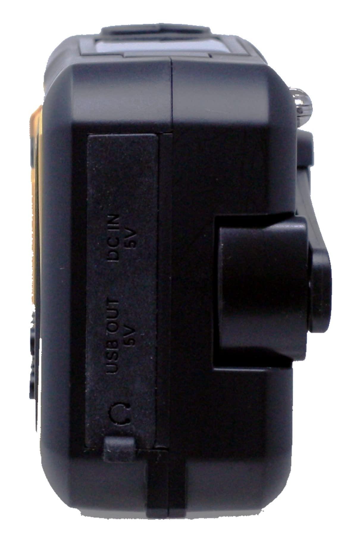 Kaito Kaito Voyager KA368 Digital Emergency Radio - AM/FM NOAA Weather Alert 4-Way Powered Solar Crank Radio Receiver with LED Flashlight and USB 4,000 mAh Mobile Phone Charger (Yellow)