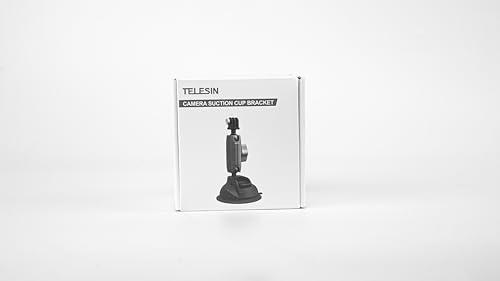 TELESIN TELESIN Aluminum Camera Suction Cup Car Mount with Phone Holder, Outside Inside Windshield Window Dashboard Accessories for GoPro 13 12 11 10 9 8 7 6 5 Insta360 X3 X4 X5 DJI Action 3 4 5pro Pocket 3