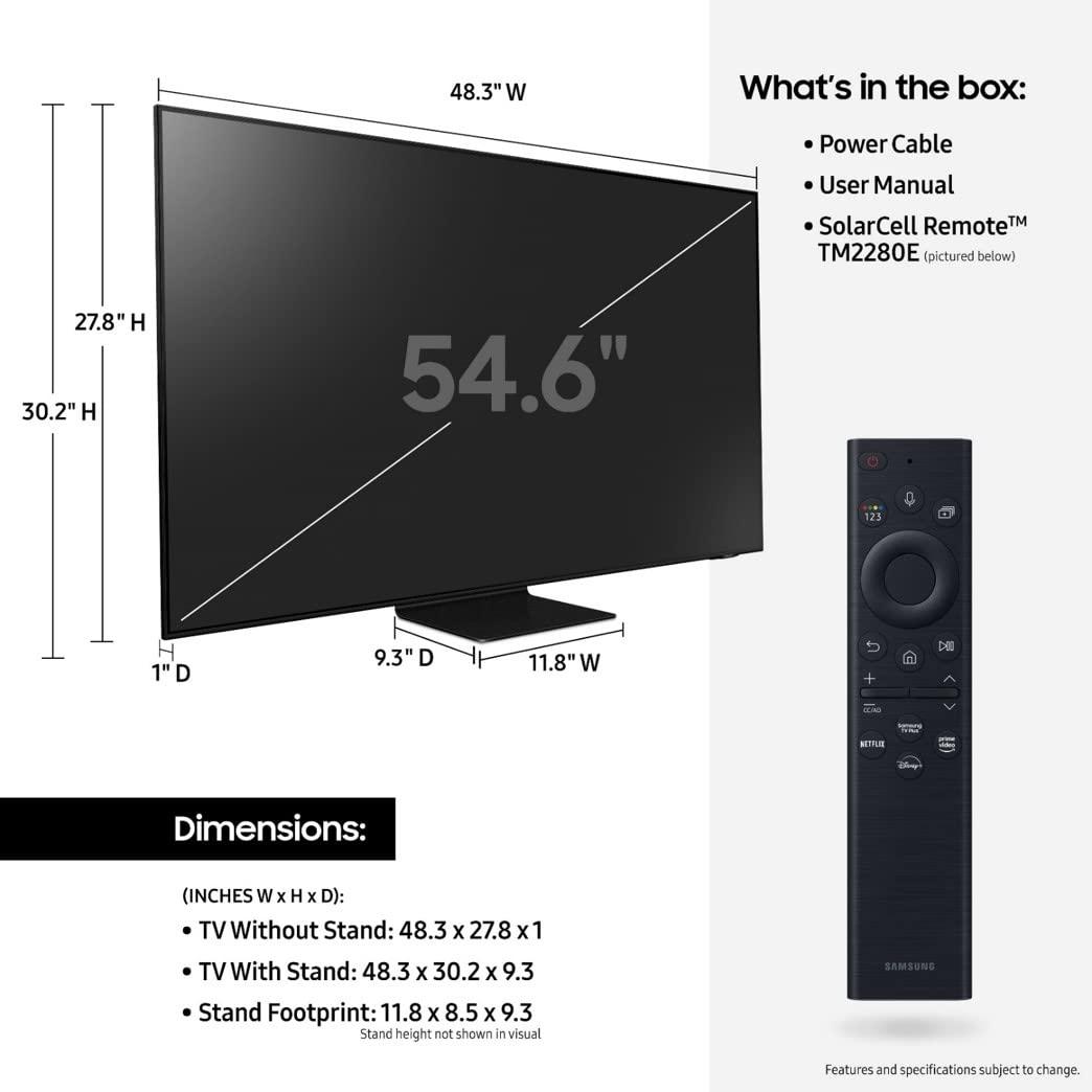 Samsung SAMSUNG 55-Inch Class Neo QLED 4K QN85B Series Mini LED Quantum HDR 24x Smart TV with Alexa Built-in (QN55QN85BAFXZA, 2022 Model) (Renewed)