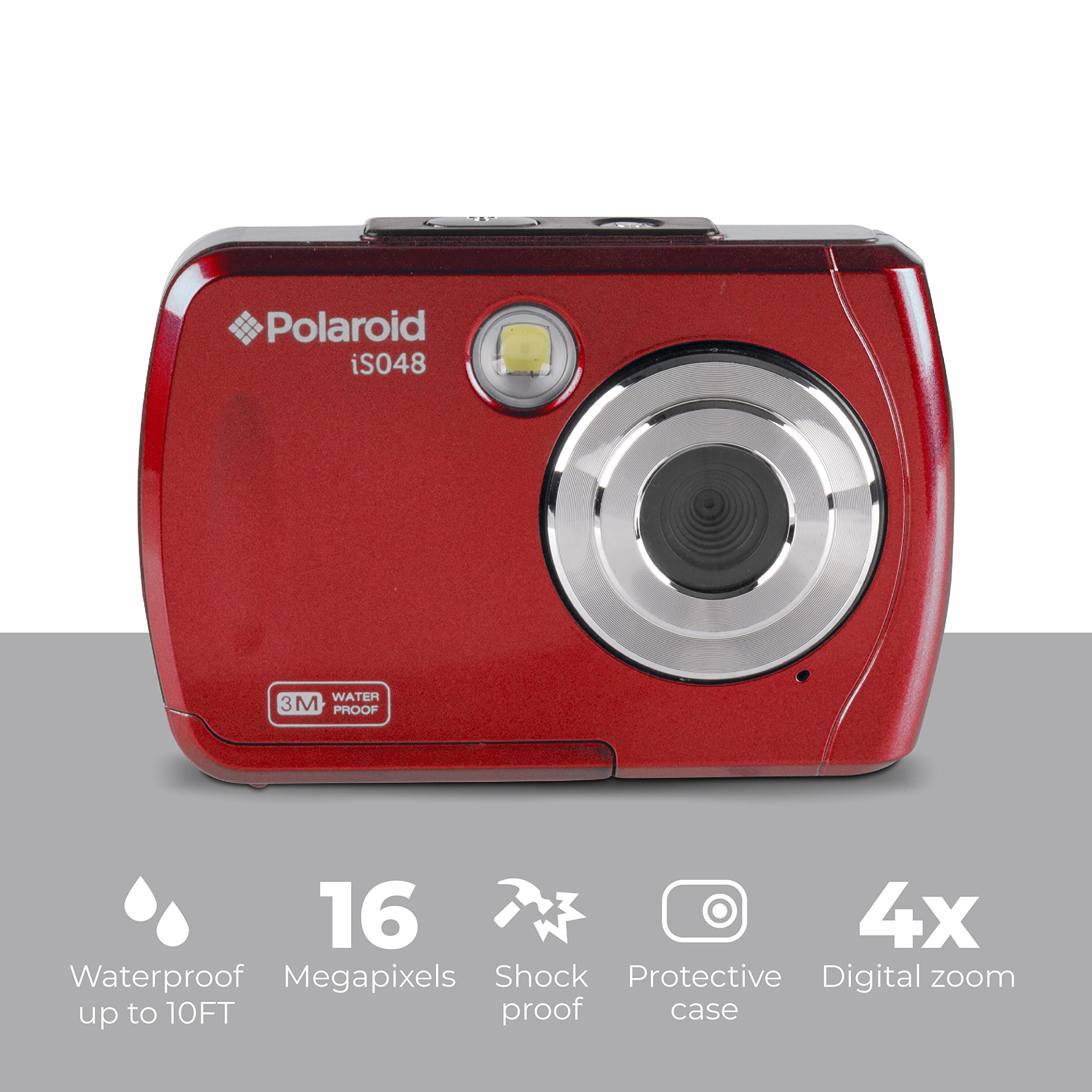 Polaroid Polaroid IS048 Waterproof Instant Sharing 16 MP Digital Portable Handheld Action Camera