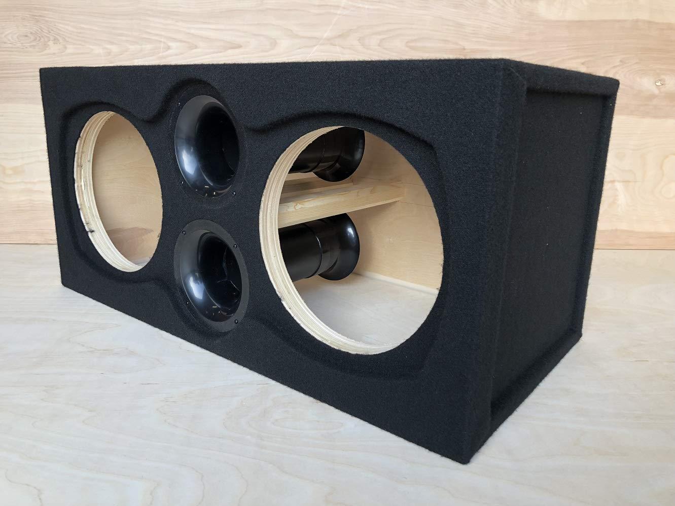 Concept Enclosures, LLC Custom Ported Vented Sub Box Subwoofer Enclosure for 2 12\" Orion HCCA HCCA-12 Subs
