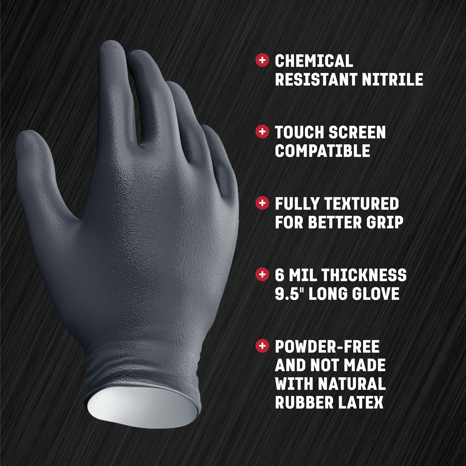 Venom Steel Venom Steel Industrial Nitrile Gloves, 6 mil, 2 Layer Rip Resistant, One Size Fits Most, 100 Count