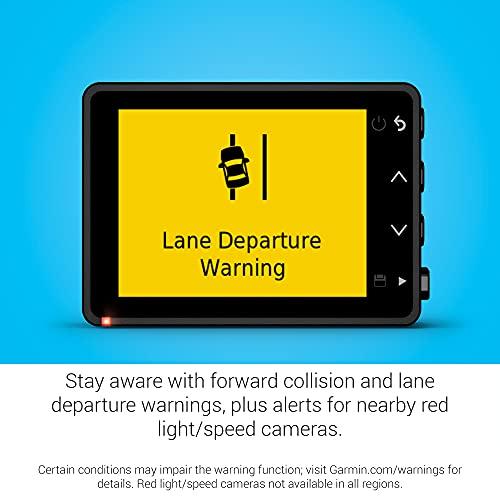 Garmin Garmin Dash Cam 57, 1440p and 140-degree FOV, Monitor Your Vehicle While Away w/ New Connected Features, Voice Control, Compact and Discreet, Includes Memory Card