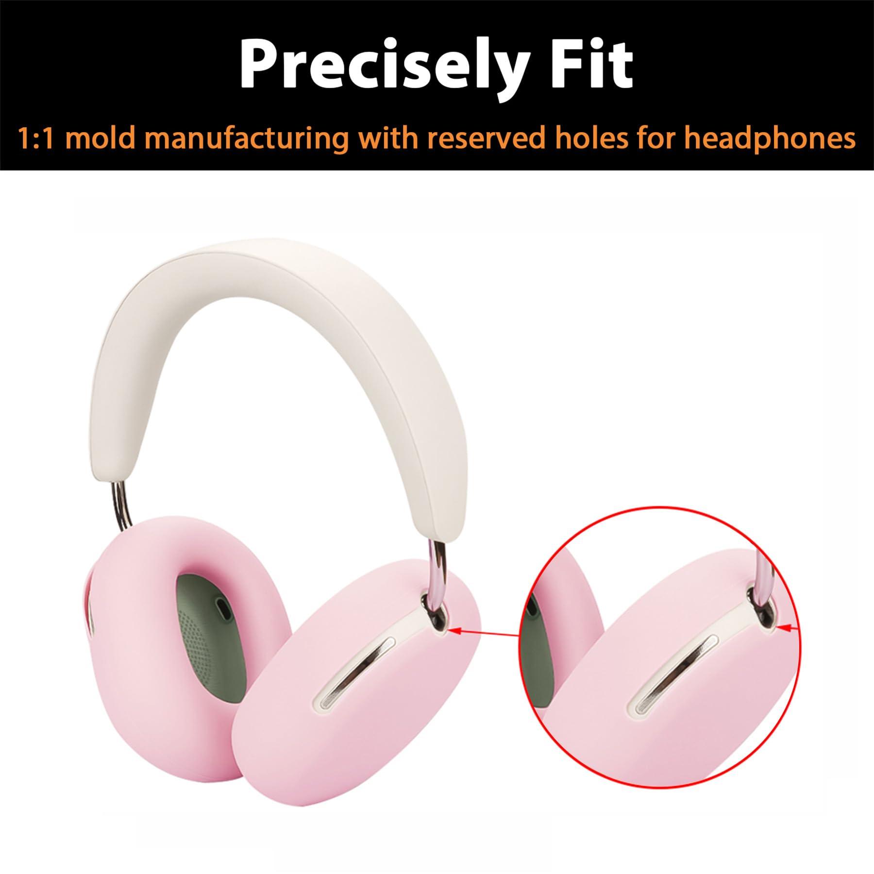 Adhiper Adhiper Silicone Case Cover for Sonos Ace Headphones, Sweat Ear Pads Cover/Case Cover/Headphone Cover Accessories, Sweatproof & Easily Washable (Pink)