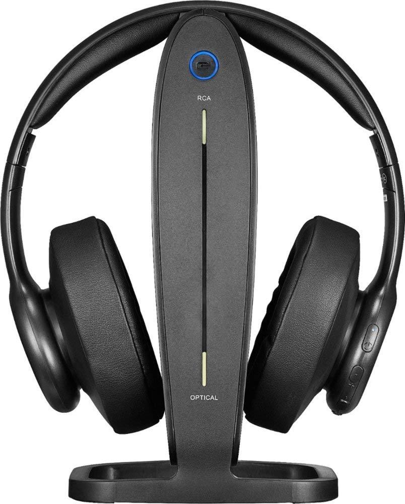 INSIGNIA Insignia - NS-HAWHP2 RF Wireless Over-The-Ear Headphones - Black