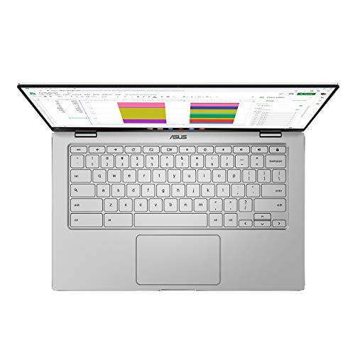 ASUS ASUS Chromebook Flip C434 2-In-1 Laptop- 14" Full HD 4-Way NanoEdge Touchscreen, Intel Core M3-8100Y Processor, 8GB RAM, 64GB eMMC Storage, Backlit KB, Chrome OS- C434TA-DS384T Silver