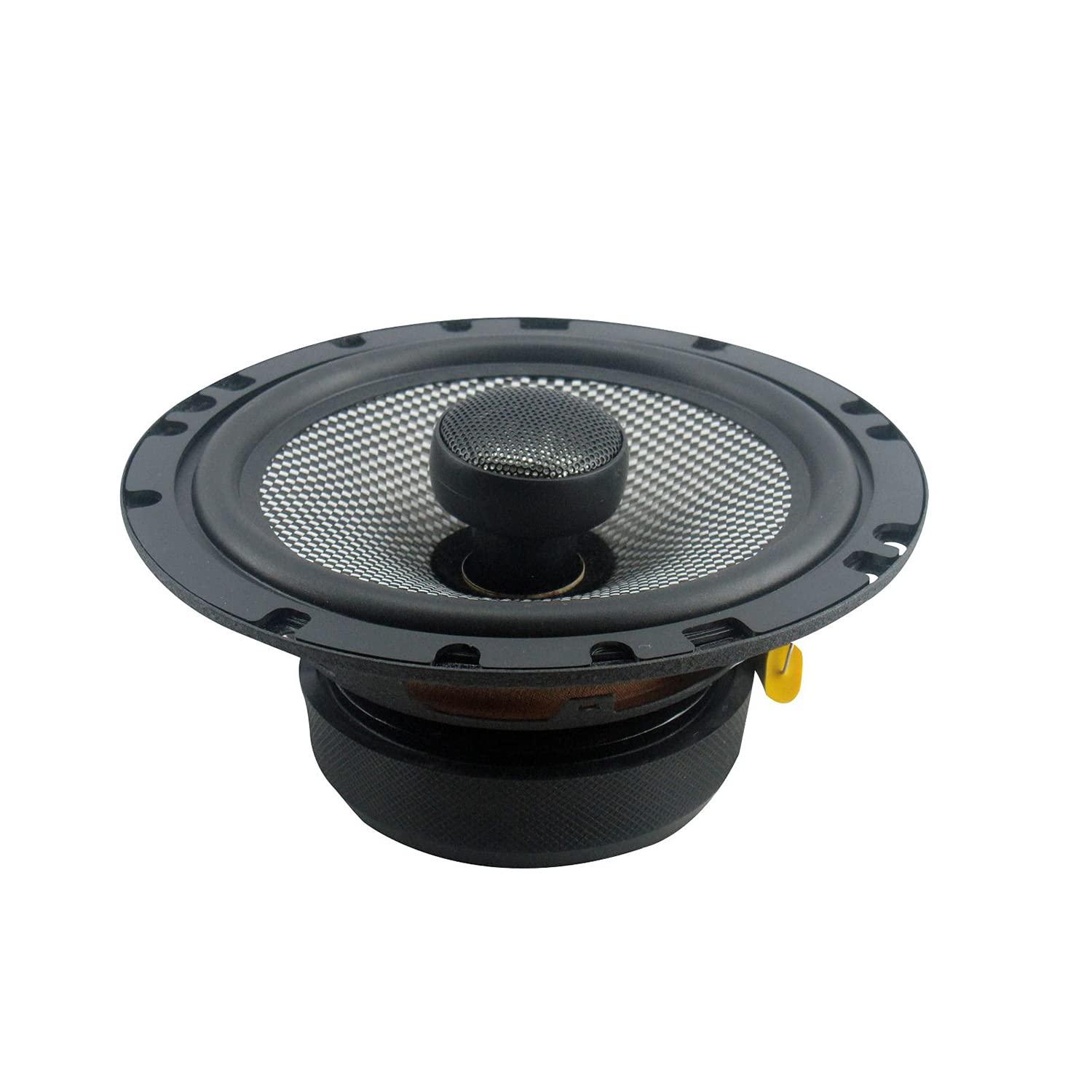 American Bass Usa American Bass SQ 6.5, 2 Way Coax, 4 Ohm, 160 Watt Max Power, 25 Oz Magnet, 89 dB Efficiency, Noedymium Swivel Tweeter, with Glass Fiber Cone