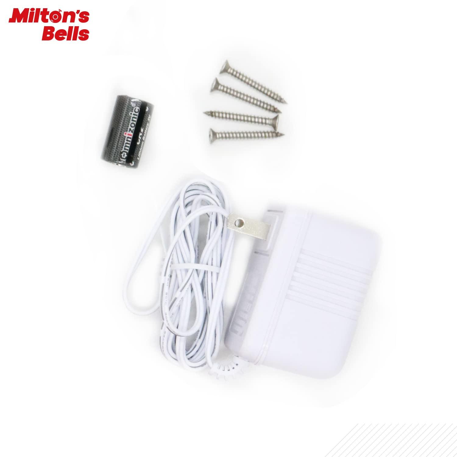 MILTON'S BELLS Milton’s Bells Warehouse Door Chime and Siren Kit - Extra Loud doorbell Chime and Siren kit, for Industrial, Manufacturing, Warehouses, Loading Docks and environments with Loud Machinery