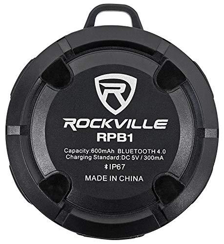 Rockville Rockville RPB1 10 Watt Waterproof Portable Handheld Bluetooth Speaker+NFC Loud!, Black