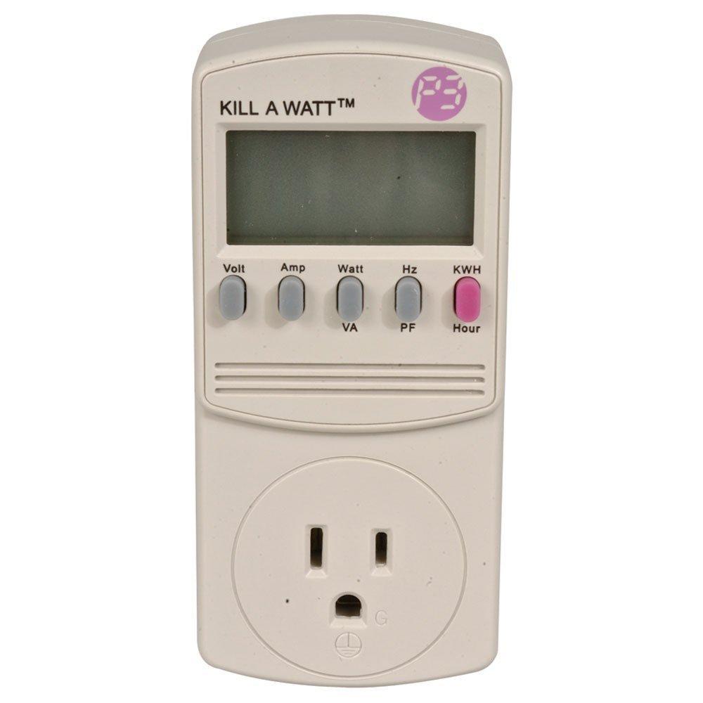 P3 International P3 Power Meter Kill A Watt 125 V 5-1/8 " Hx2-3/8 " Wx1-5/8 " D