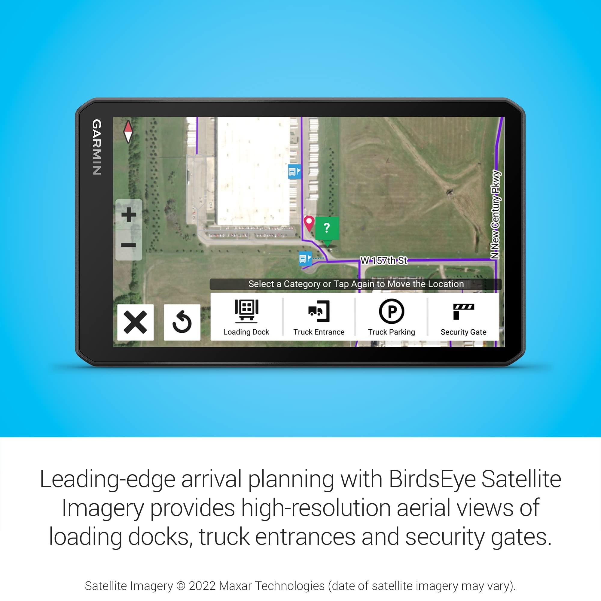 Garmin Garmin dezl OTR710, Large, Easy-to-Read 7 GPS Truck Navigator, Custom Truck Routing, High-Resolution Birdseye Satellite Imagery, Directory of Truck & Trailer Services (Renewed)