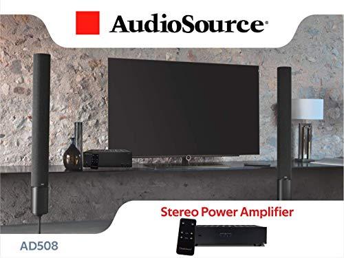 Audiosource AudioSource Digital Amplifier, 8 Channels Stereo Versatility D Amplifier AD508 for Home Sound Systems