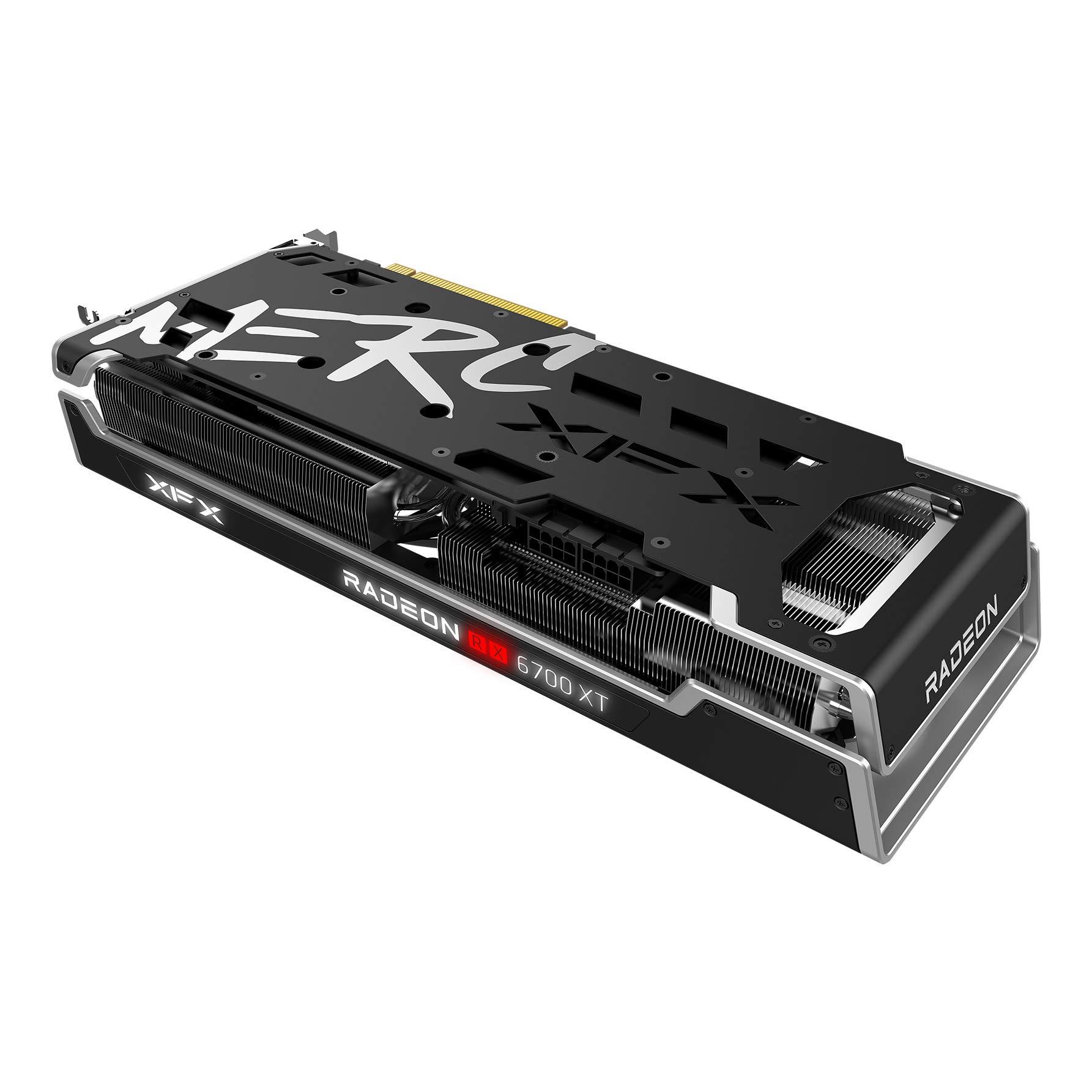 XFX XFX Speedster MERC319 AMD Radeon RX 6700 XT Black Gaming Graphics Card with 12GB GDDR6 HDMI 3xDP, AMD RDNA 2 RX-67XTYTBDP