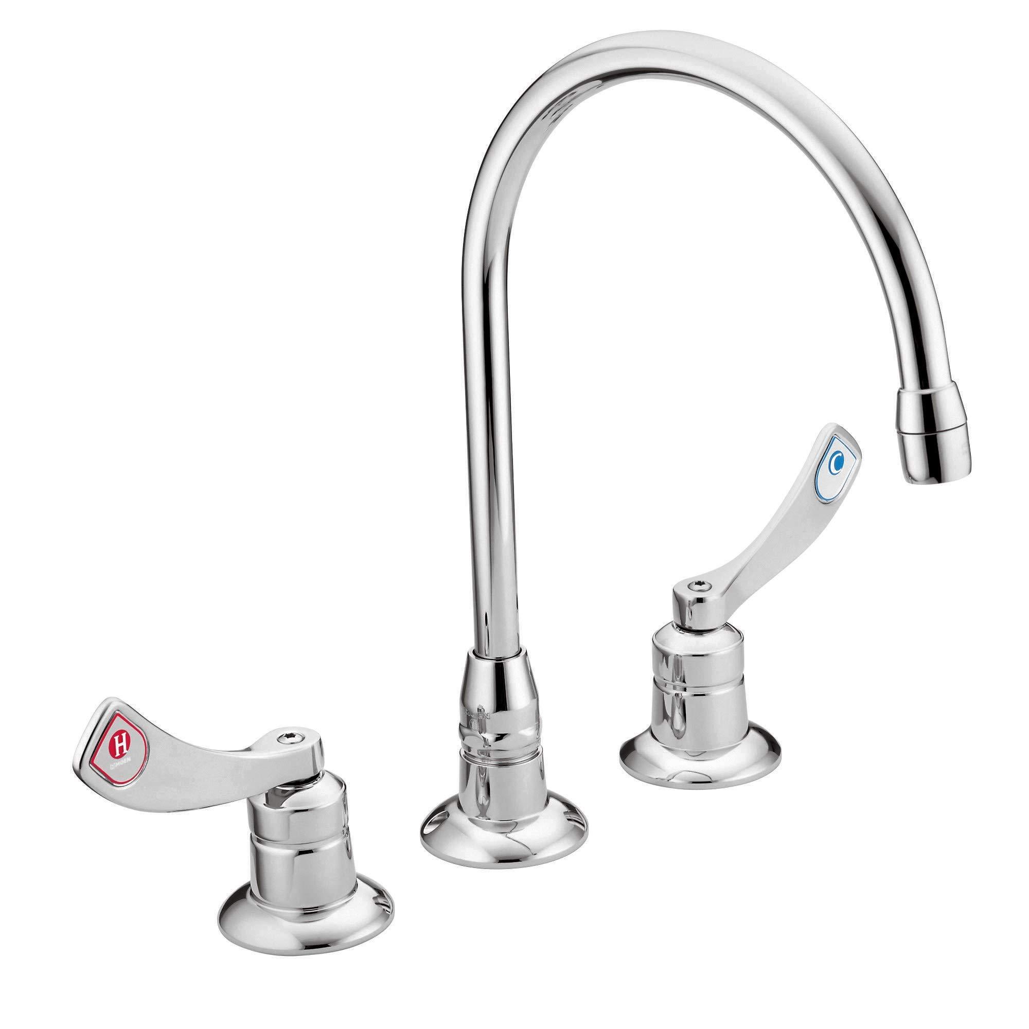Moen Moen 8225 Commercial M-Dura Widespread Kitchen Faucet 1.5 gpm.5, Chrome