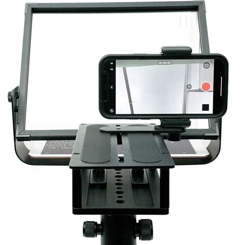 Glide Gear Glide Gear TMP100 Adjustable iPad/ Tablet/ Smartphone Teleprompter Beam Splitter 70/30 Glass w/ Carry Case No Plastic All Metal / No Assembly Required