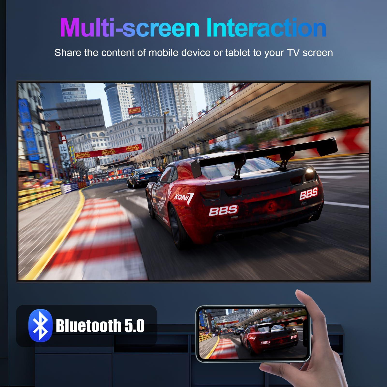 Sidiwen Android TV Box 13.0, Android Box 4GB RAM 64GB ROM, Quad Core Android Smart 8K TV Box with Mini Keyboard Support 2.4G/5.0GHz Dual WiFi 100M Ethernet Bluetooth