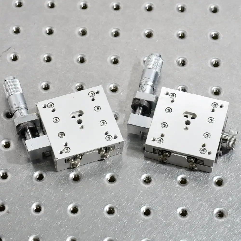 JTSF Y-axis ST05A-S1M ST05A-S1L Precision Roller Guide Rail Radian Angle Table Goniometer Aluminum 50 * 50mm Table Used (Color : ST05A-S1L)