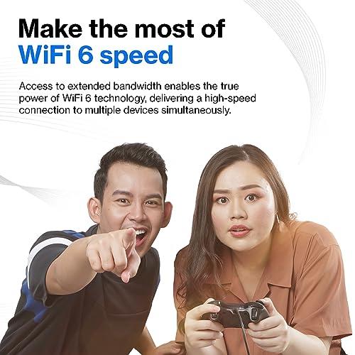 Linksys Linksys AX1800 Wi-Fi 6 Router Home Networking, Dual Band Wireless AX Gigabit WiFi Router, Speeds up to 1.8 Gbps and coverage 1,500 sq ft, Parental Controls, maximum 20 devices (E7350)