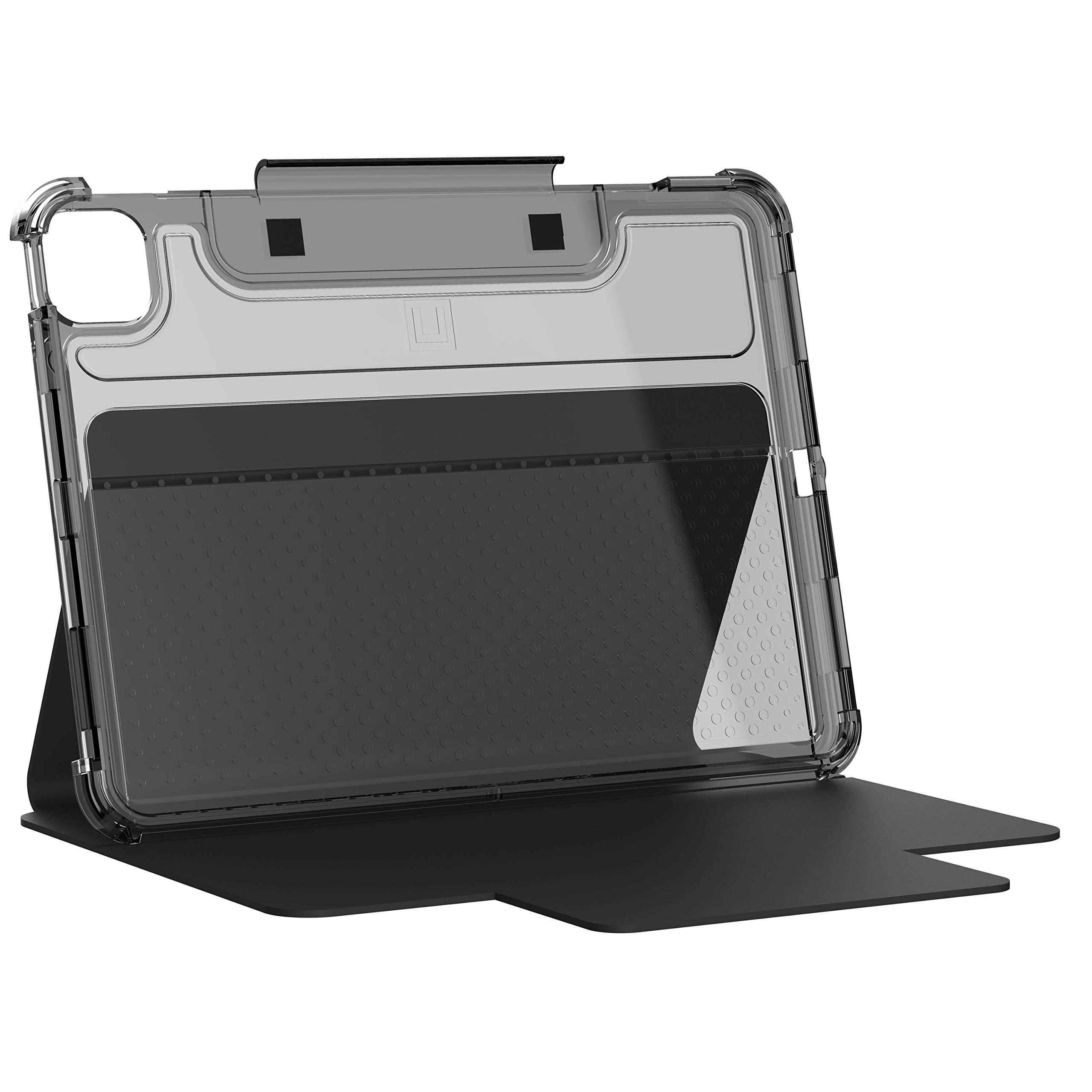 URBAN ARMOR GEAR [U] by UAG iPad Air 10.9-inch (4th Gen, 2020)/iPad Pro 11-inch (2nd Gen, 2020) Case Lucent Translucent Lightweight Ultra-Slim Full Body Auto Sleep/Wake Folio Cover, Black/Ice