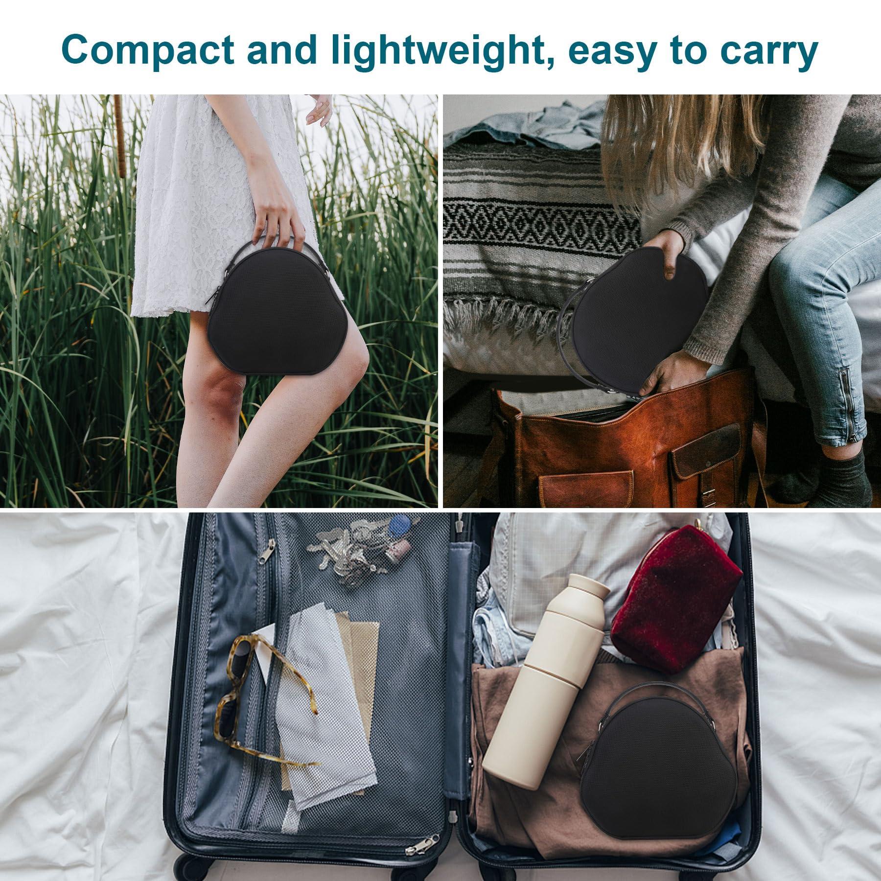 Canboc Canboc Airpods Max Case for Apple AirPods Max Wireless Over-Ear Headphones, Smart Headphones Case, Extra Space fits Cable, Charger, Black(Fabric)