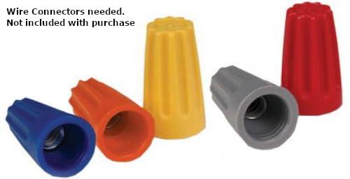 X1 20 Hardwired Power Strip (NO Power Cord), 6 Vertical Outlets (NOT Tamper Resistant), NO Ears (Without mounting tabs on Both Ends), 15A (NOT a 20 Amp Unit), Black