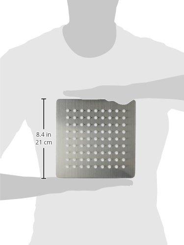 ALFI brand ALFI brand RAIN8S 8-Inch Solid Square Ultra Thin Rain Shower Head, Brushed Stainless Steel
