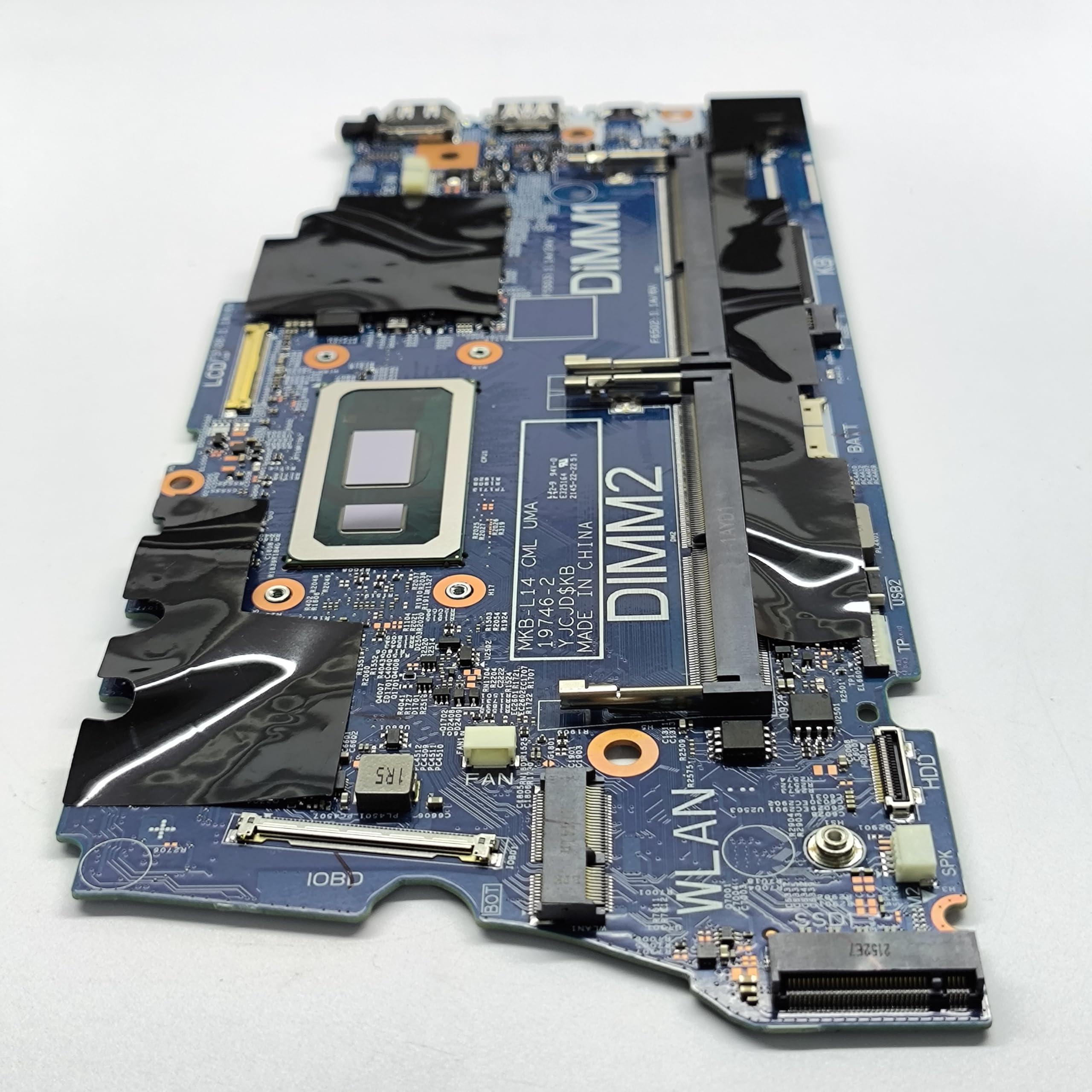 WGY Replacement Laptop Motherboard MKB_L14 CML UMA 19746-2 for Dell Latitude 3510 System Board i7-10510U Processor 0FDJTY FDJTY