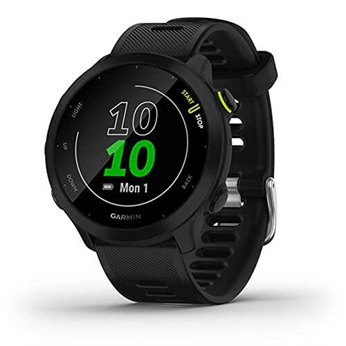 Garmin Garmin Forerunner 55 GPS Running Watch (Black) with 2-Pack Screen Protector Bundle
