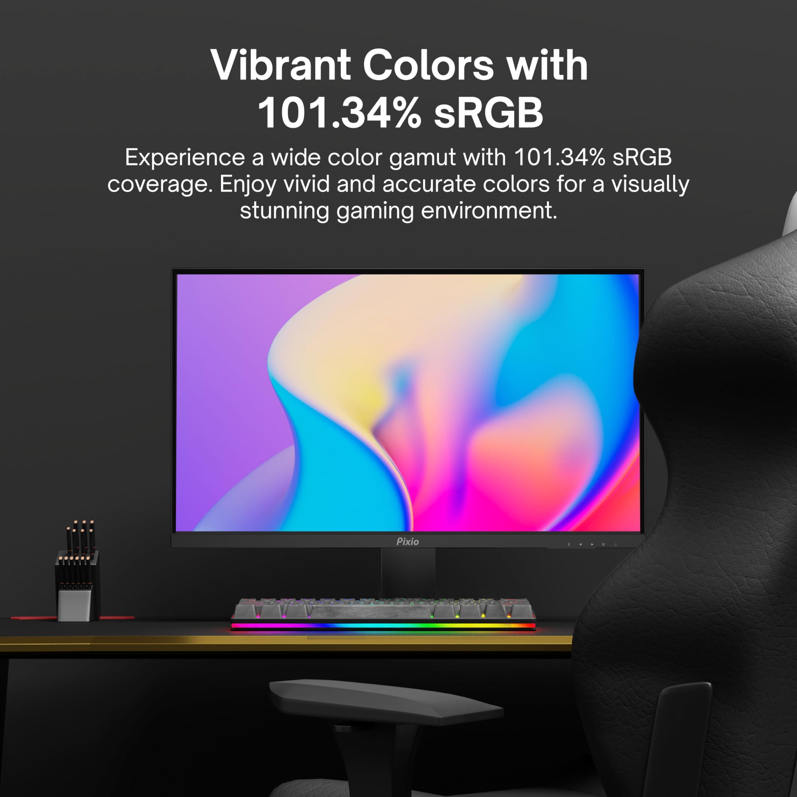 Pixio Pixio PX259 Prime 25 inch 280Hz (144Hz Supported) Refresh Rate FHD 1080p Resolution Fast Nano IPS Panel 1ms GTG Response Time Gaming Monitor with AMD FreeSync Premium