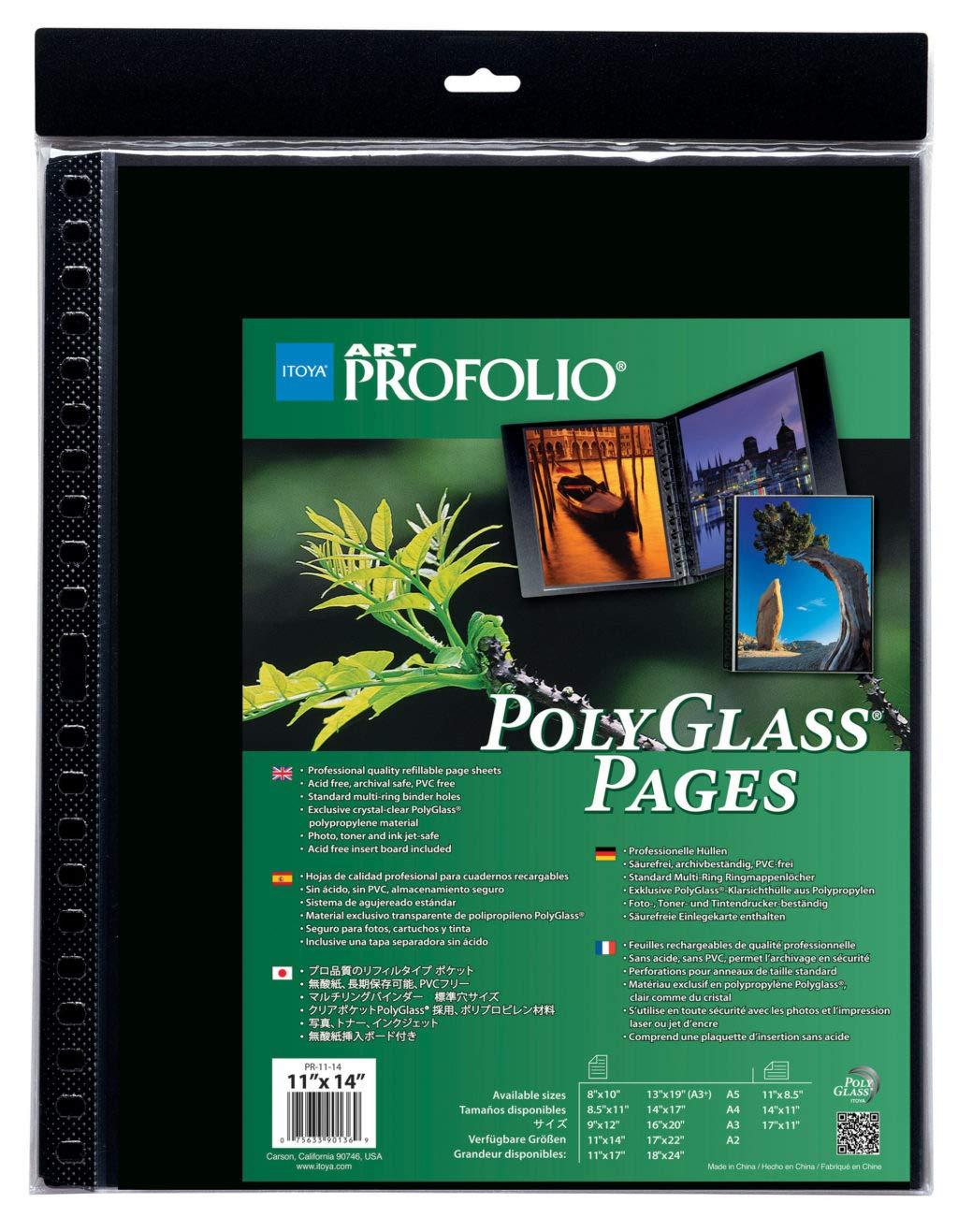 ProFolio by Itoya Itoya ProFolio PolyGlass Pages 11-3/4\" x 16-1/2\" 10 sheets -CR-12