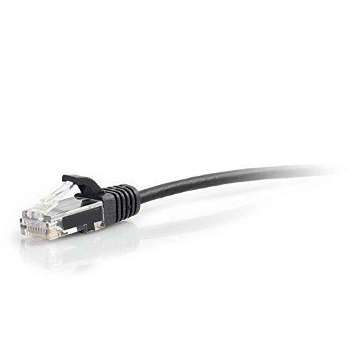 C2G 10ft Cat6 Snagless Unshielded UTP Slim Ethernet Network Patch Cable - Black