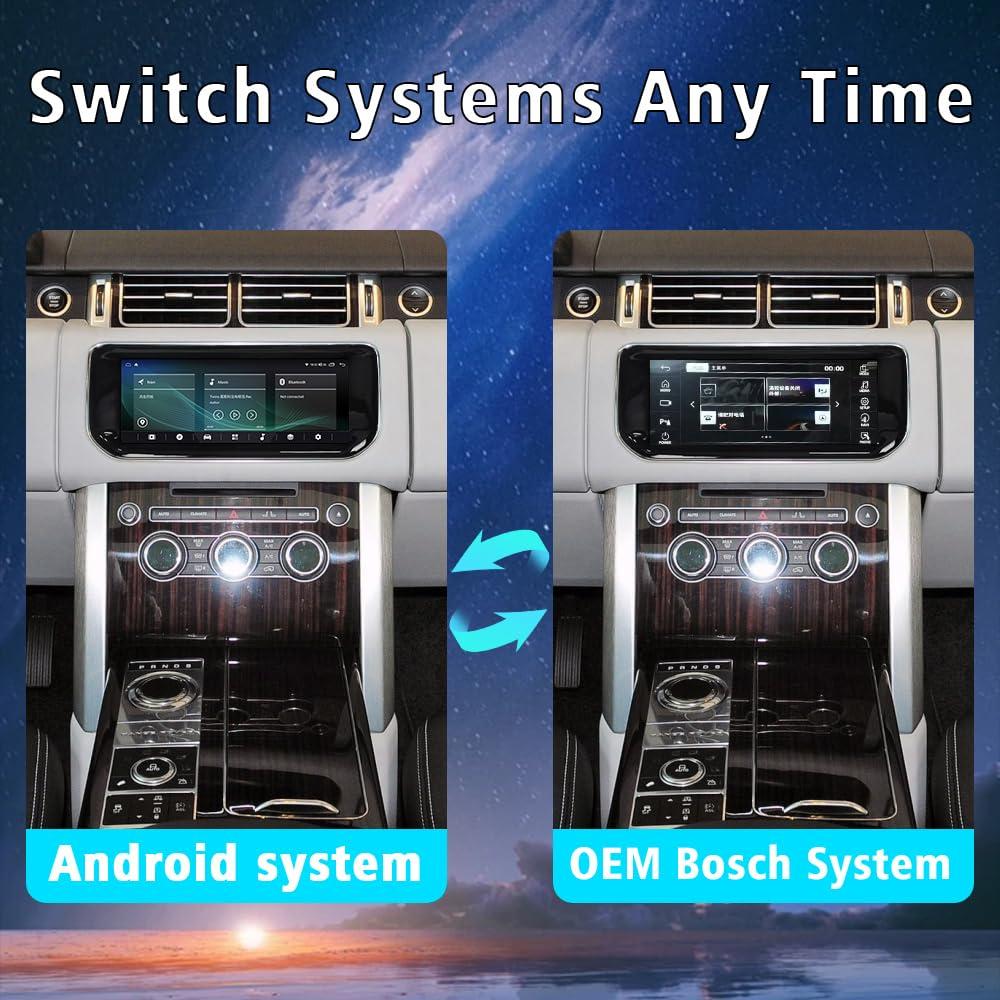 XUENAV XUENAV Android Car Radio For 2013 2014 2015 2016 2017 Range Rover Sport L494 Vogue L405 Full Touch Screen Stereo Upgrade GPS Navigation Wireless Apple Carplay Android Auto Head Unit (for Bosch system)