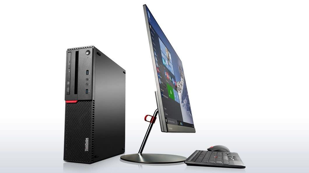 Lenovo Lenovo Small Desktop Computer (SFF), Dual 24 Inch Monitors, Intel Core i7-6700, 32GB RAM 512GB SSD +2TB HDD, 2GB Graphics Card, HDMI, WiFi, Bluetooth,Wireless Keyboard Mouse (Renewed)