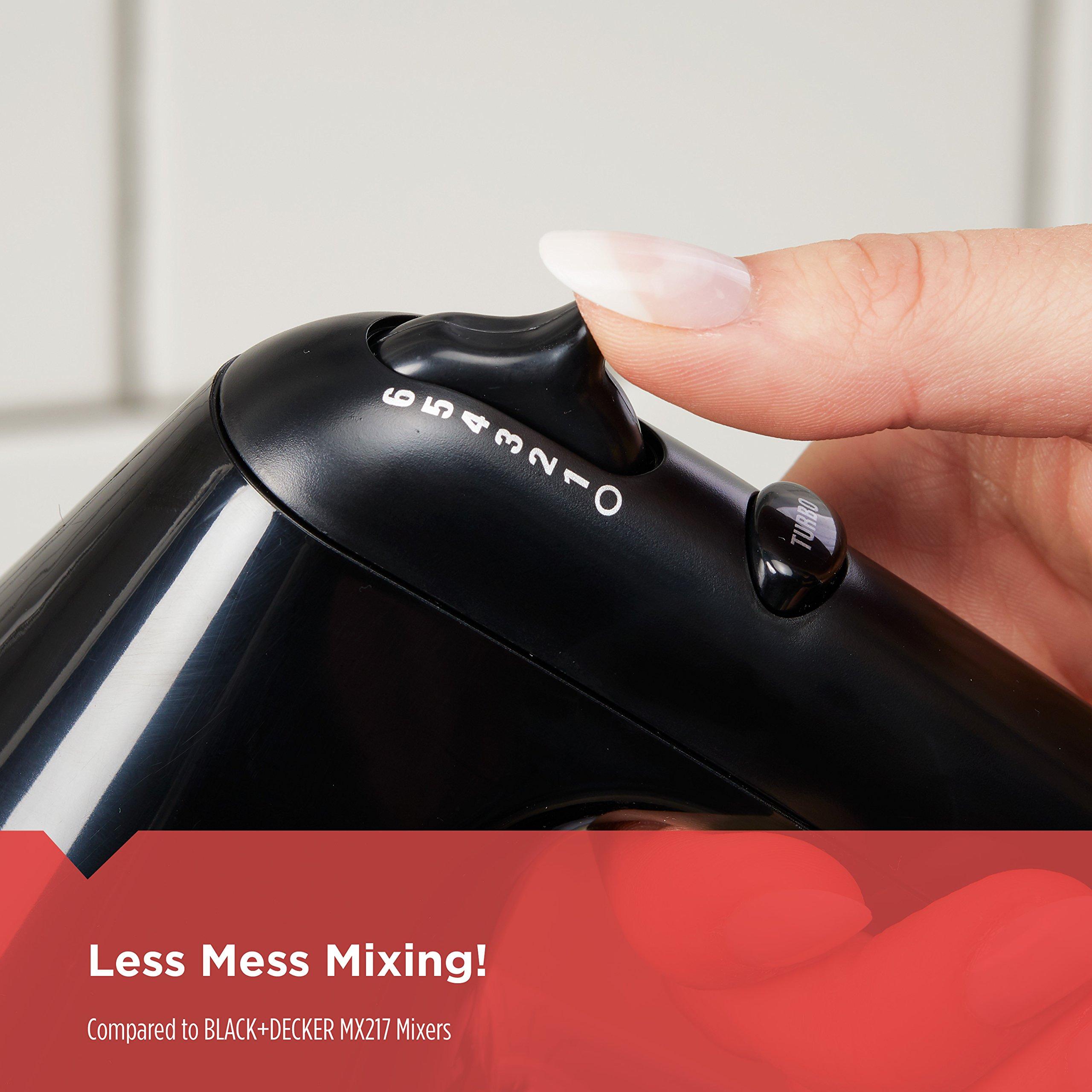 BLACK+DECKER BLACK+DECKER MX3200B 6-Speed Hand Mixer with Turbo Boost, Black