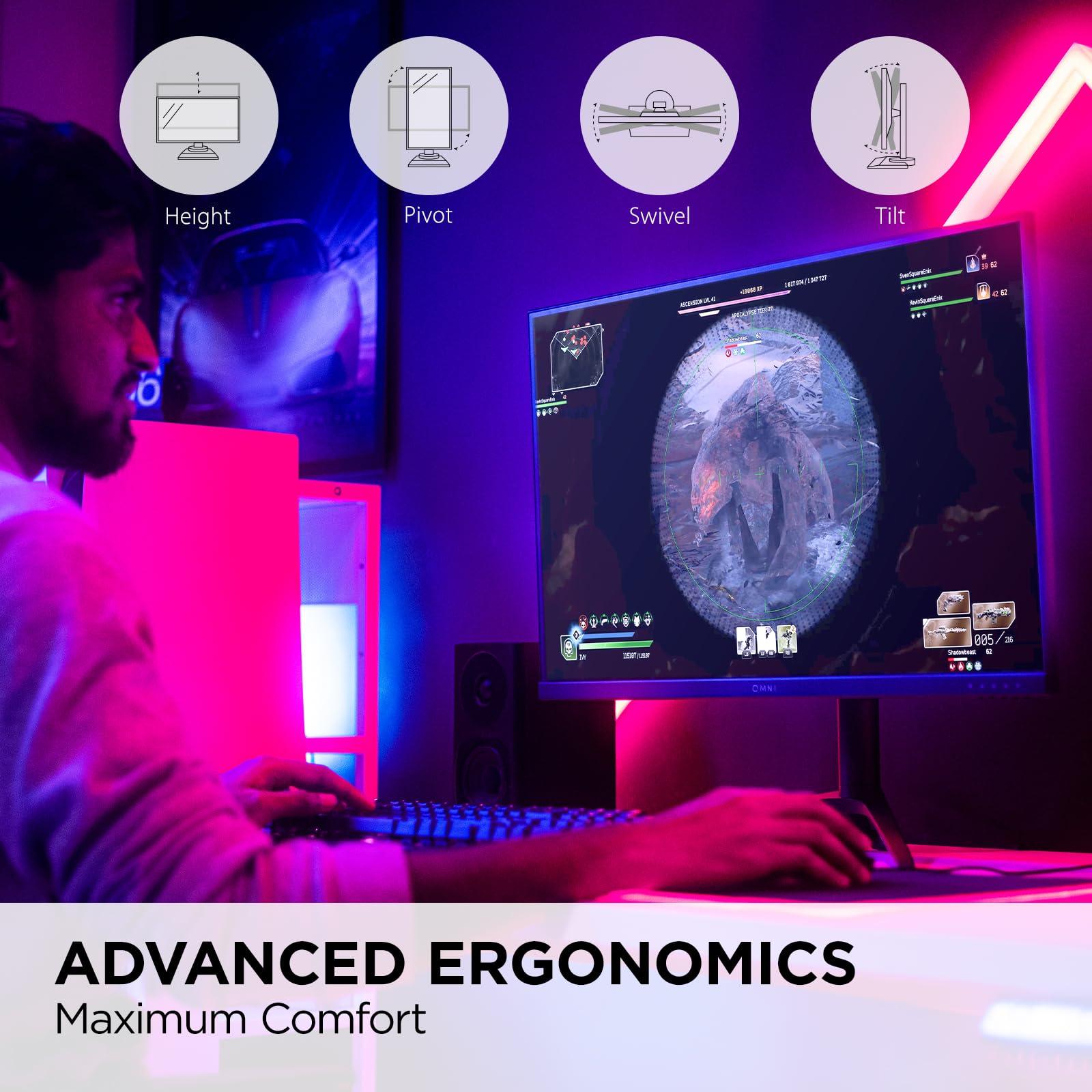 ViewSonic ViewSonic VX2728J-2K 27 Inch Gaming Monitor 1440p 180hz 0.5ms IPS w/FreeSync Premium, Advanced Ergonomics, HDMI, and DisplayPort