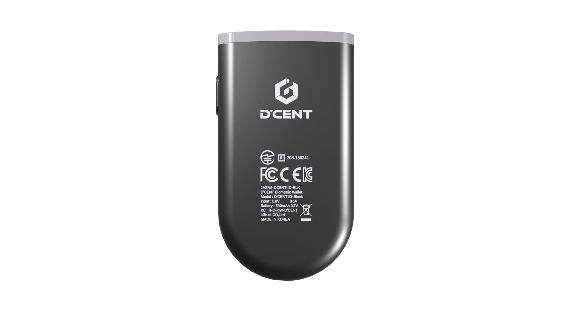 D'CENT D\'CENT Biometric Wallet - Crpyto Hardware Wallet with Fingerprint authentication, 3,000+ Coins & Tokens, NFTs - Seize your crypto future