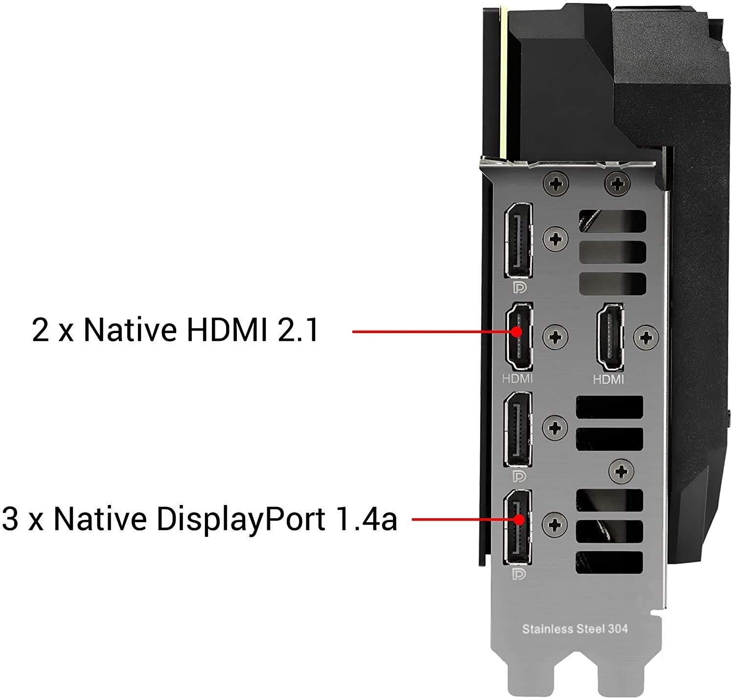 ASUS ASUS ROG STRIX NVIDIA GeForce RTX 3070 Gaming Graphics Card (PCIe 4.0, 8GB GDDR6, HDMI 2.1, DisplayPort 1.4a, Axial-Tech Fan Design, 2.9-Slot, Super Alloy Power II, GPU Tweak II)