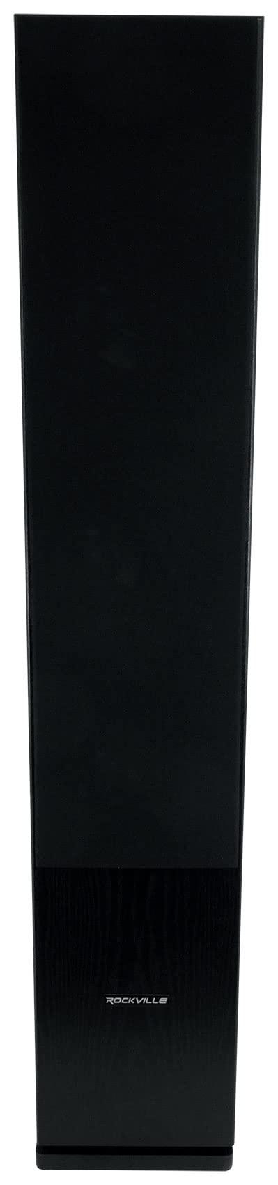 Rockville Rockville RockTower 68B Passive Tower Speaker, 8 Ohm, Black, High-Fidelity Sound, Detachable Grille, 3-Way, 6.5", 500W, MDF, Perfect for Home Audio