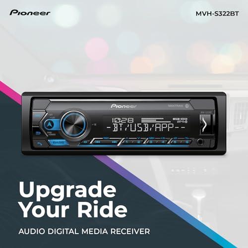 PIONEER Pioneer MVH-S322BT Bluetooth Car Stereo with USB/AUX Inputs, Smartphone Connectivity, Pioneer Smart Snyc, and Hands-Free Calling for Enhanced In-Car Audio Experience
