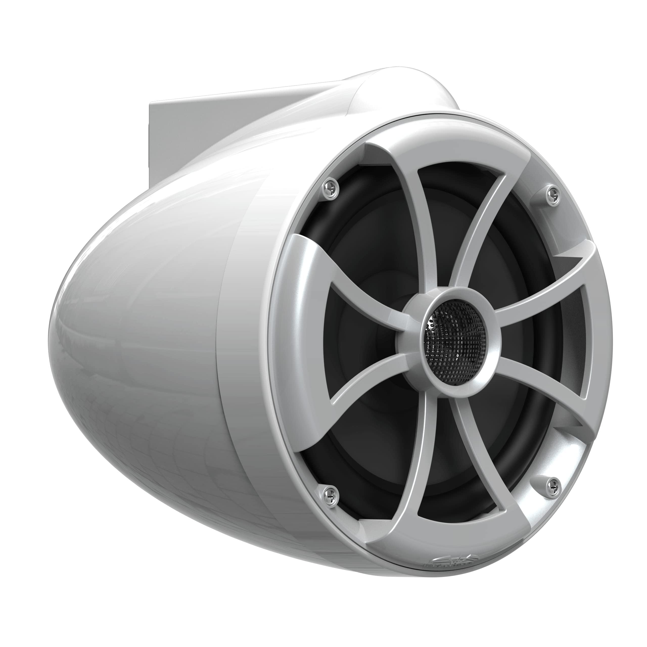 wet sounds wet sounds ICON 8-W FC SA V2 ICON Series 8" White Tower Speaker with Fixed Clamps