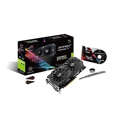 ASUS ASUS Geforce GTX 1050Ti 4GB ROG Strix OC Edition HDMI 2.0 DP 1.4 Gaming Graphics Card (STRIX-GTX1050TI-O4G-GAMING) Graphic Cards (Renewed)