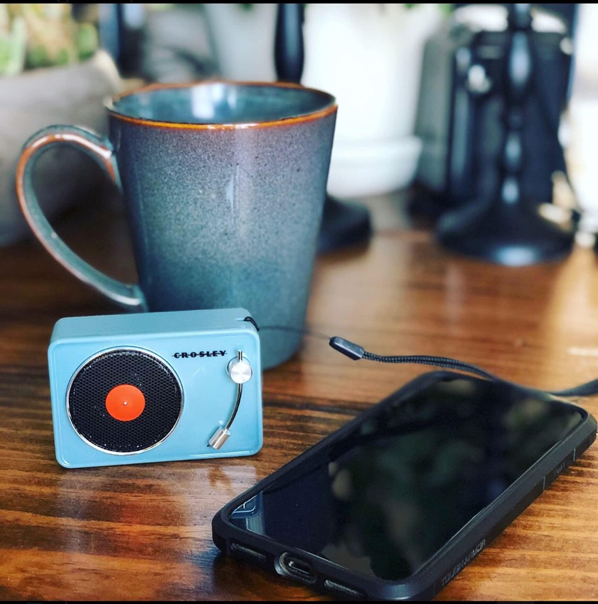 Crosley Crosley CR3029A-TN Portable Mini Turntable Bluetooth Speaker, Tourmaline