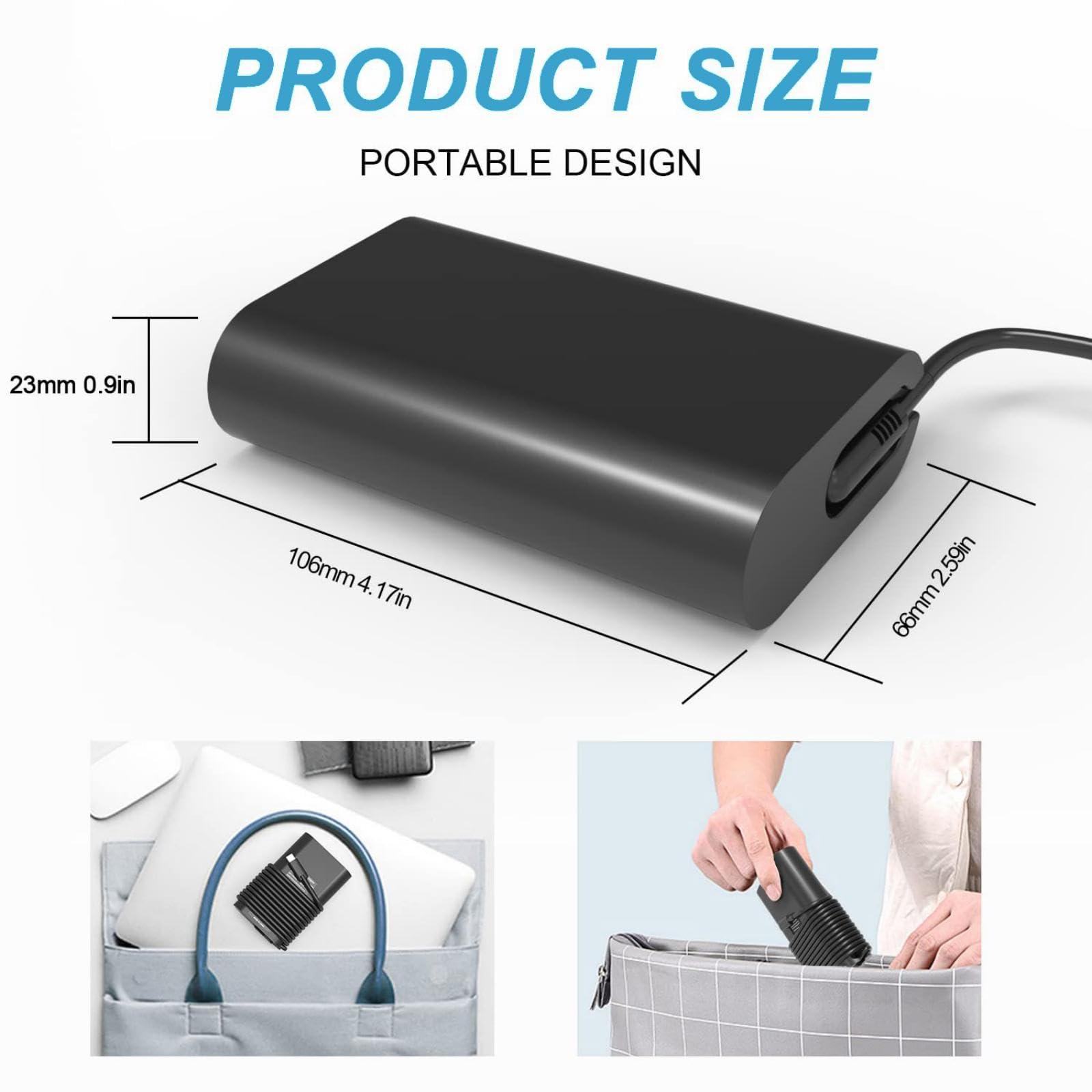 HBONY 65W 45W USB C Laptop Charger for Dell Computer Latitude 5420 7420 5520 5440 5540 7440 5430 7430 5530 5450 5550 3550 7450 3450 7650,Type C AC Adapter Power Cord for XPS 13 Chromebook 3100