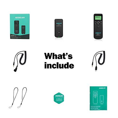 AODELAN AODELAN Camera Intervalometer Wireless Shutter Release Timer Remote Control for Sony a6400, a7III, a9, a77, a99, A7, A7 II, A7R IV, A7R II,A7RIII, a77II, a6500, a6300; Replace RM-L1AM and RM-SPR1