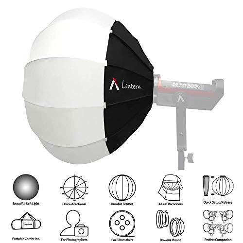 Aputure Aputure Lantern Softbox Soft Light Modifier,26inch, Quick-Setup Quick-Folding Aputure Space Light Upgraded for Aputure 300D Mark II 120D 120T 120D Mark II 300X and Other Bowens Mount Light