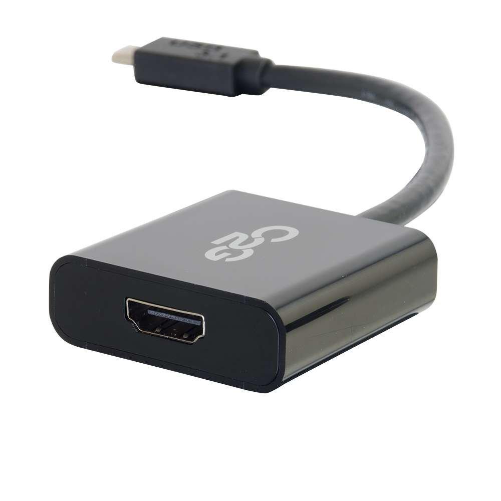 C2G C2G USB Adapter, USB C to Display Port Adapter Converter, Black, Cables to Go 29474