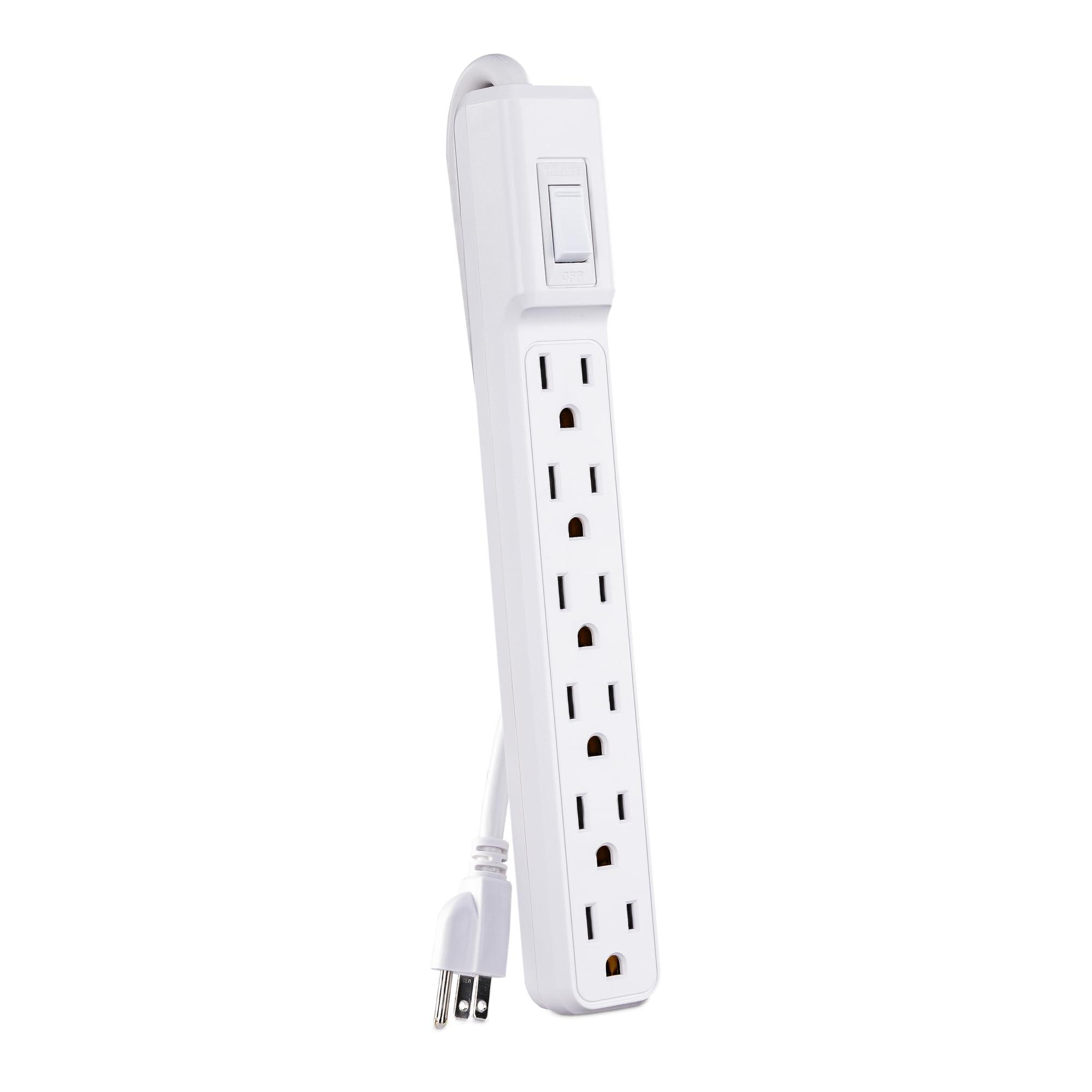 CyberPower CyberPower MP1044NN Power Strip, 6-Outlets, 2-Foot Cord, Multi Pack, White, UL Listed